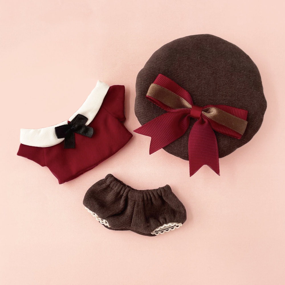 【匿名配送】ぬい服 いつぬい おきがえシリーズ メルティコーデ セット レッド いつぬいおきがえシリーズ メルティコーデベレーセット