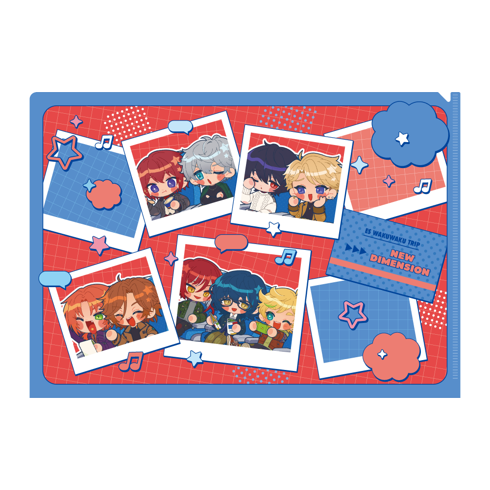 にぎやかA4クリアファイル