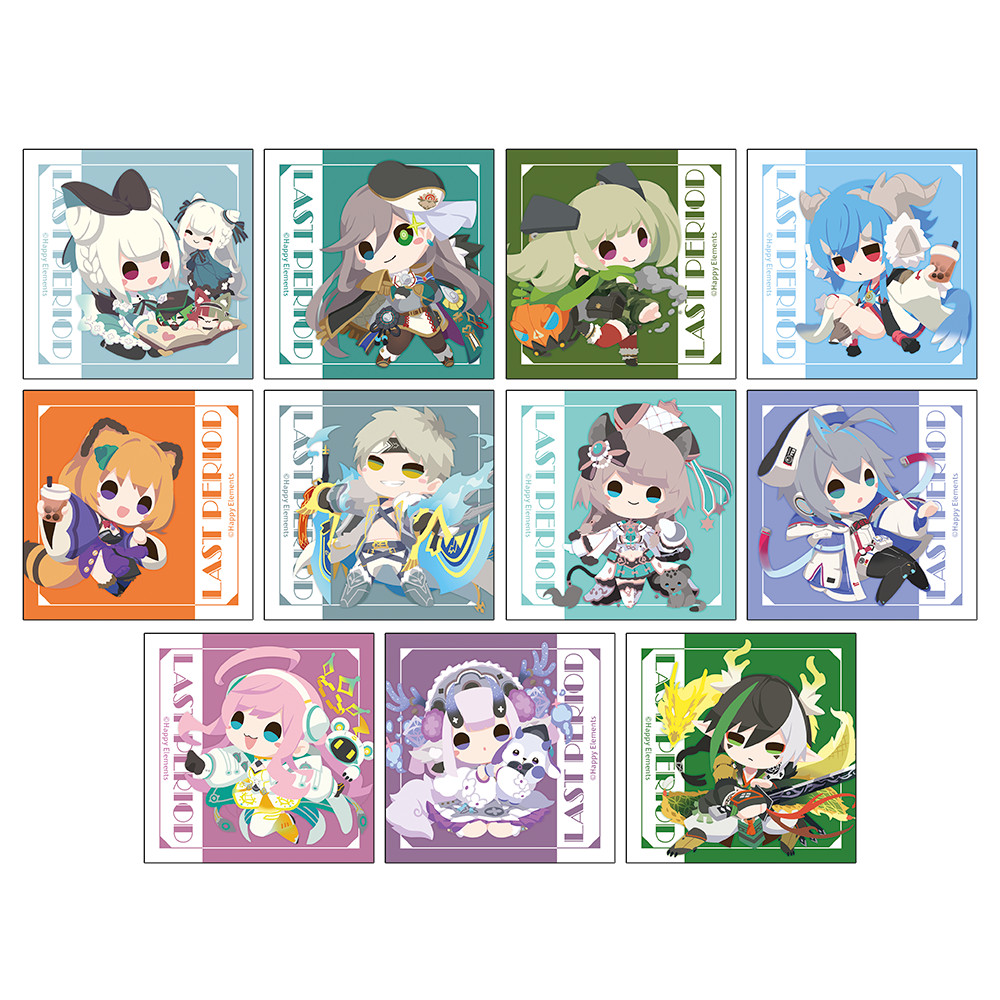 【7月お届け予定】10th Anniversary スクエアステッカーコレクション【Bset】