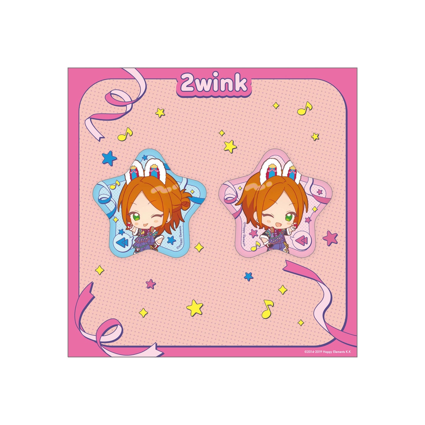 "With ThanX" 缶バッジセット[2wink]