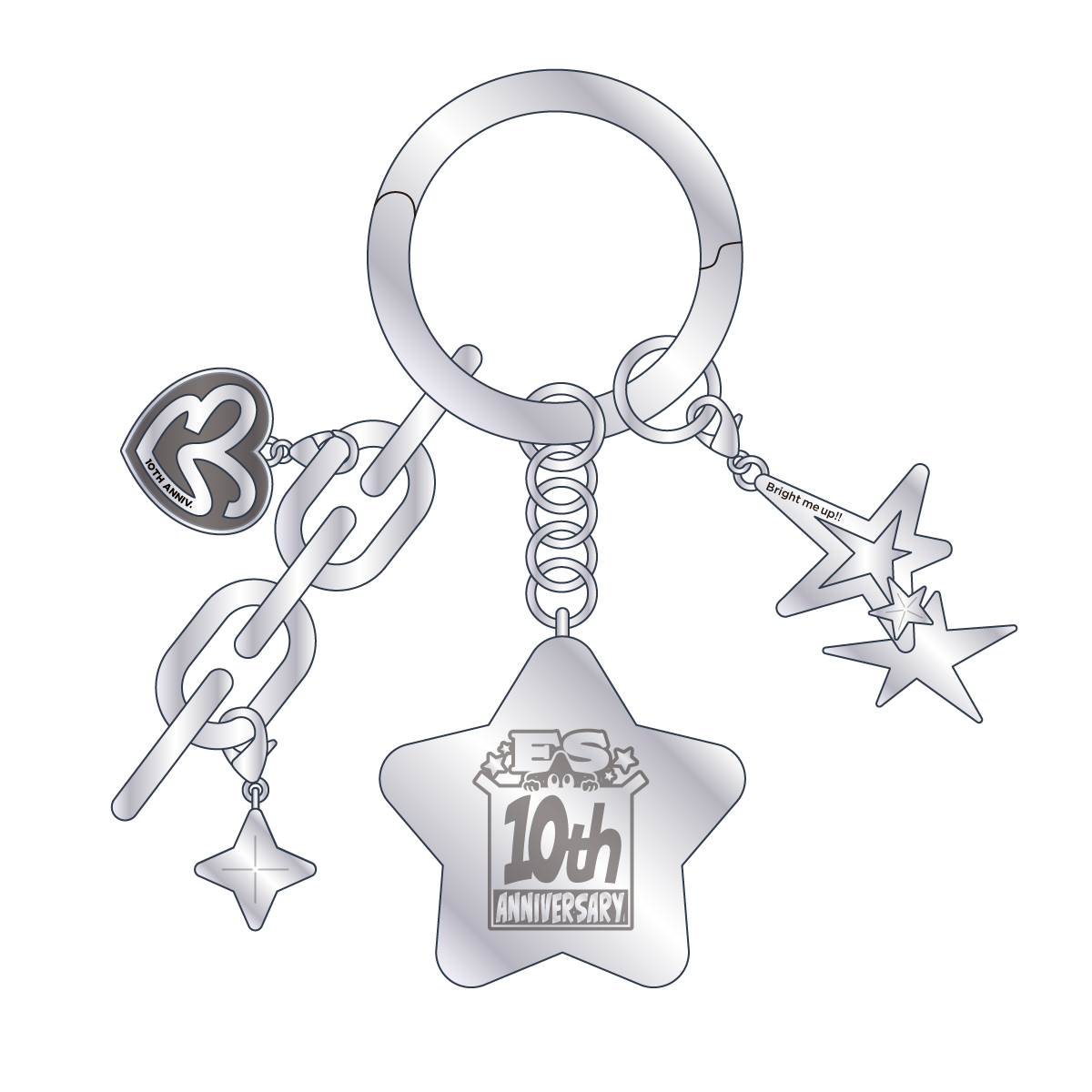 【ES 10th Anniv.】BRIGHTESTキーリング