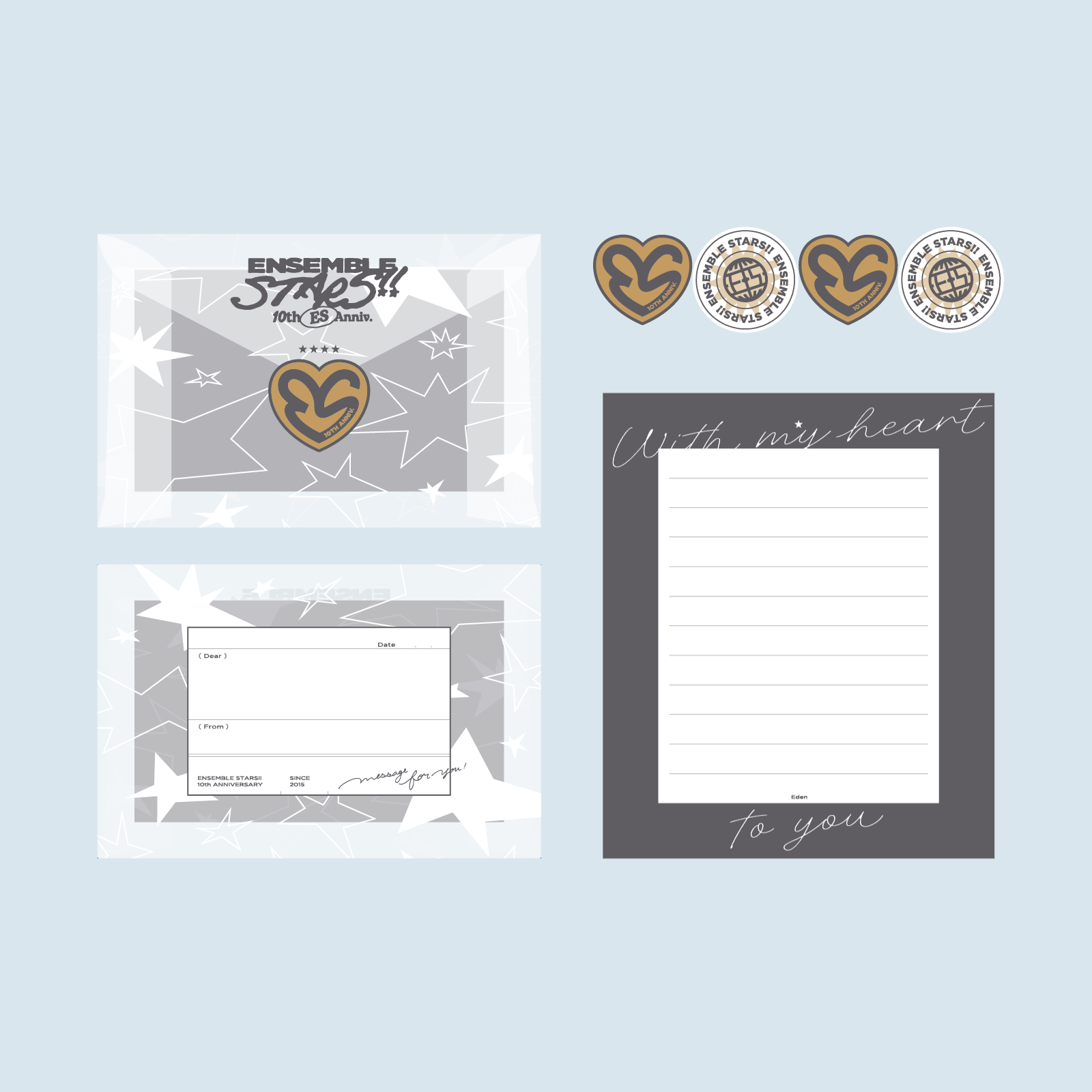 ES 10th Anniv.】ミニレターセット – pattythree公式通販サイト