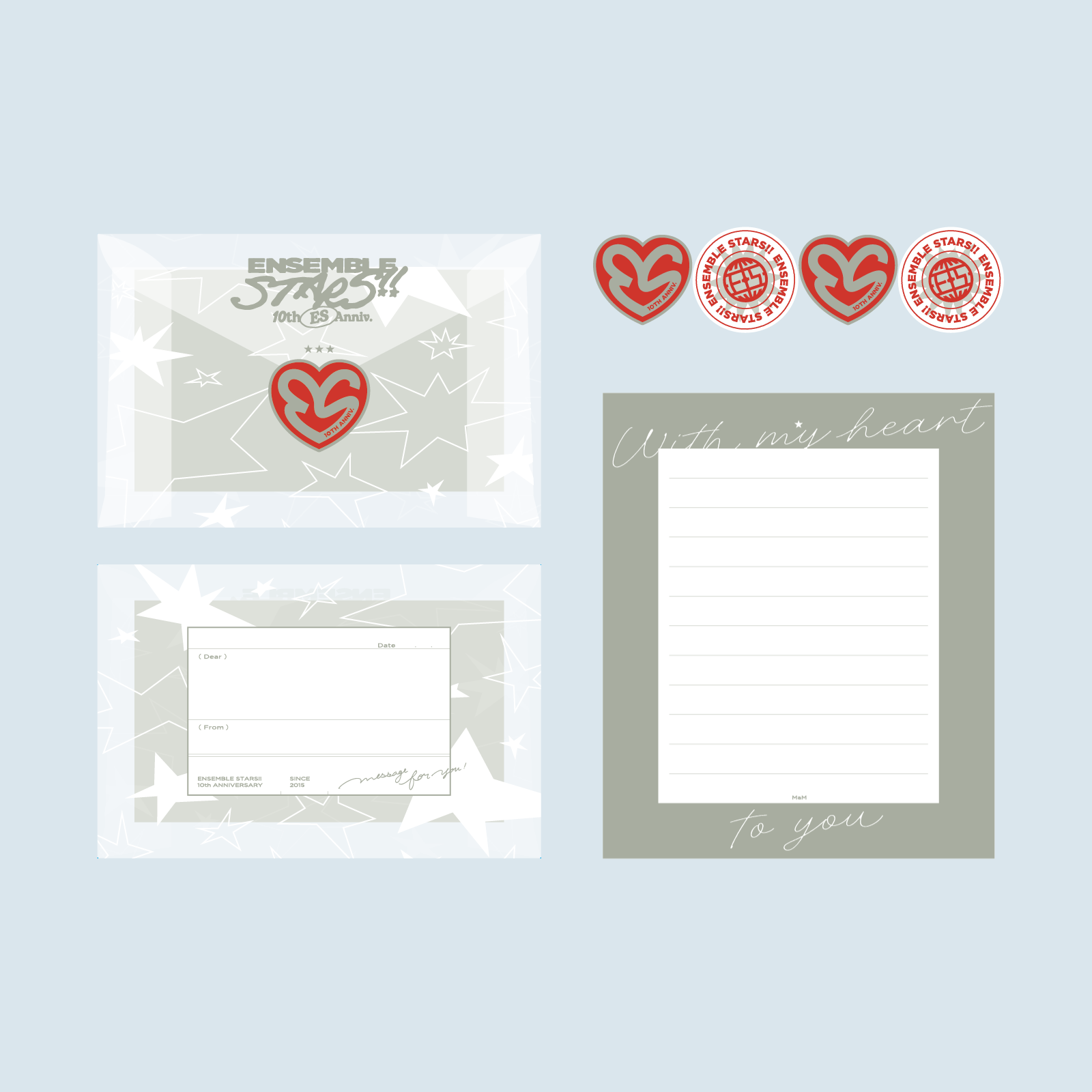 ES 10th Anniv.】ミニレターセット – pattythree公式通販サイト