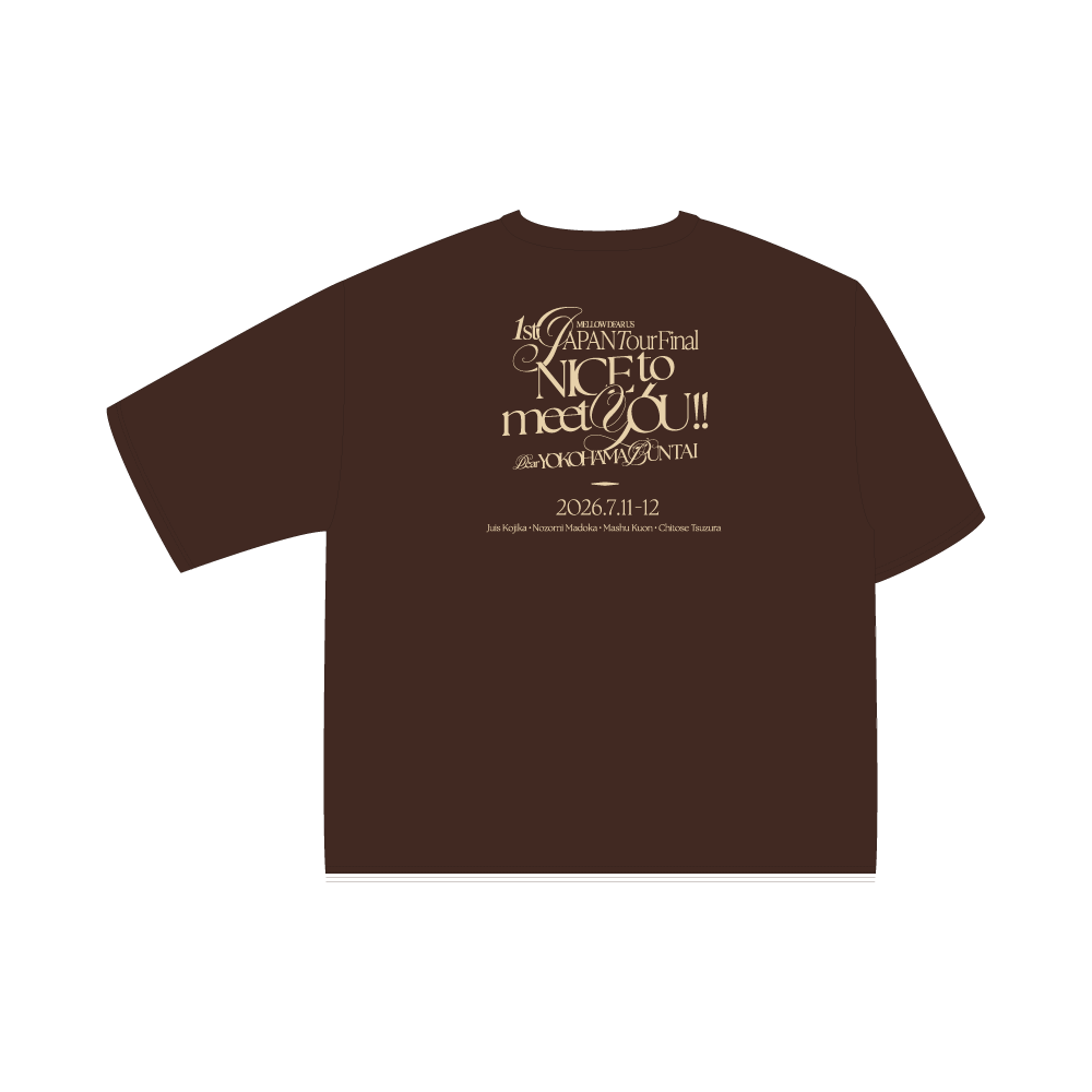 [NICE to meet YOU !!] ツアーTシャツ