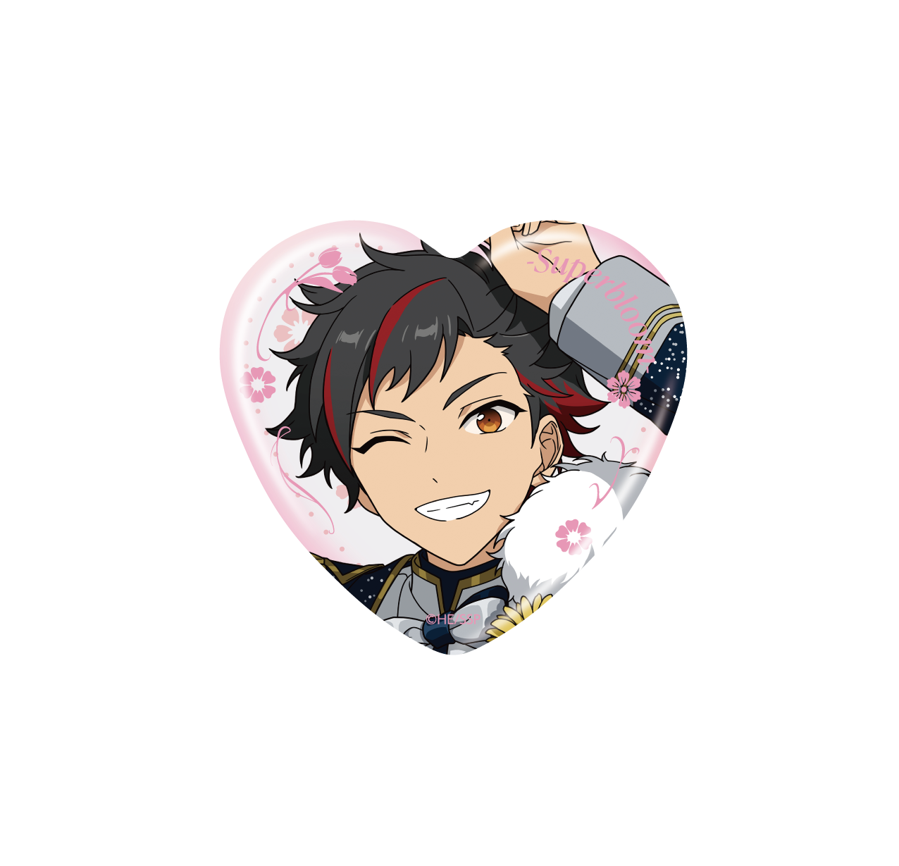 事後通販】ハート缶バッジコレクション - Superbloom -【B】（3個