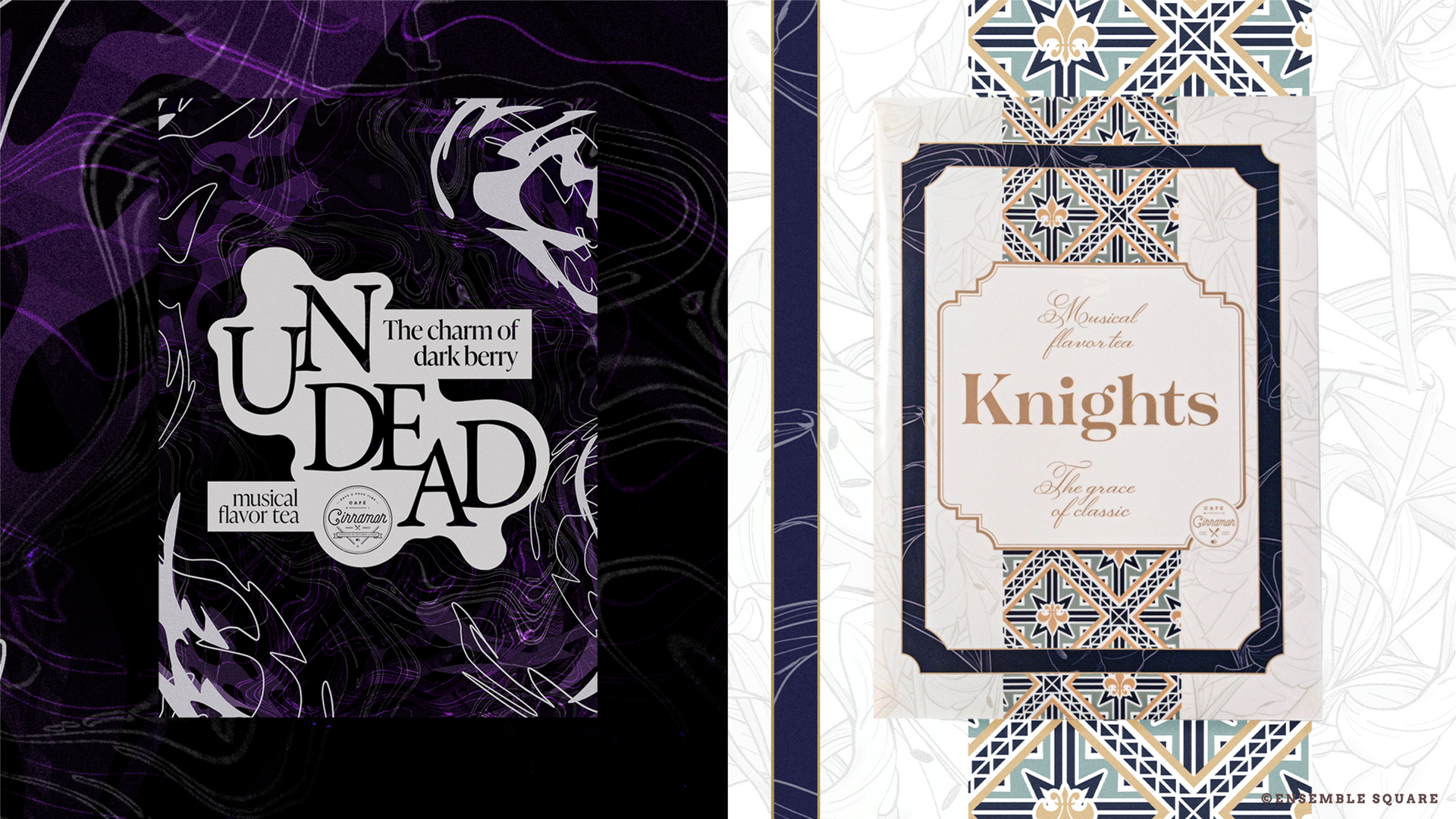 CAFÉ CINNAMON × ENSEMBLE SQUARE] クリアファイル／UNDEAD&Knights