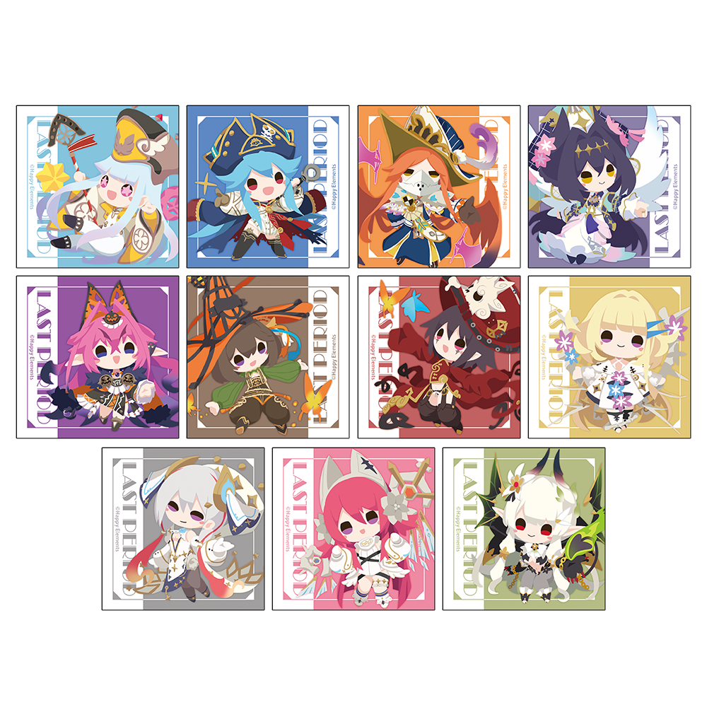 【7月お届け予定】10th Anniversary スクエアステッカーコレクション【Cset】