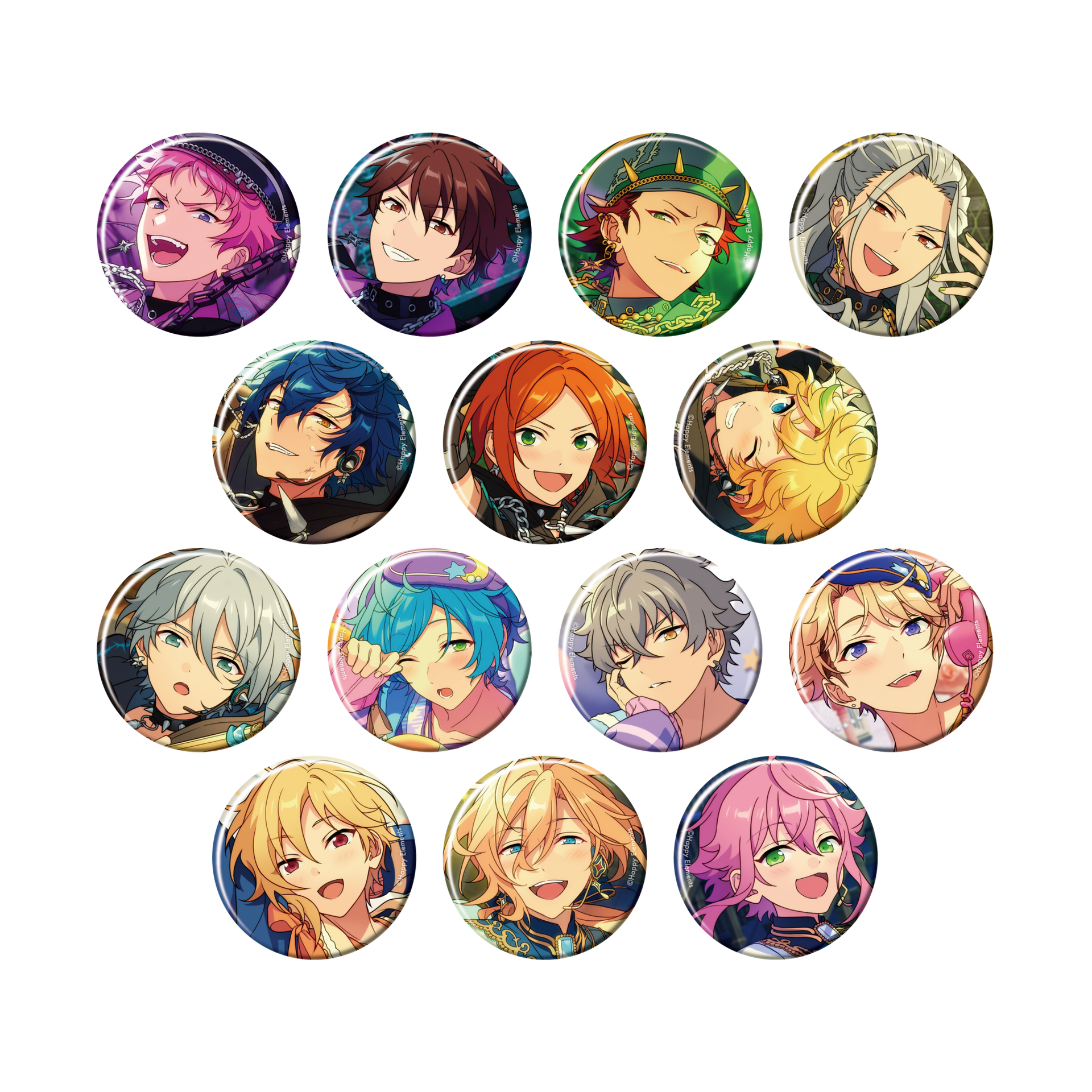 あんスタ 桜河こはく フィーチャー 缶バッジ 40点 あんスタ】桜河こはく コレクション 缶バッジ idol 40点セット B
