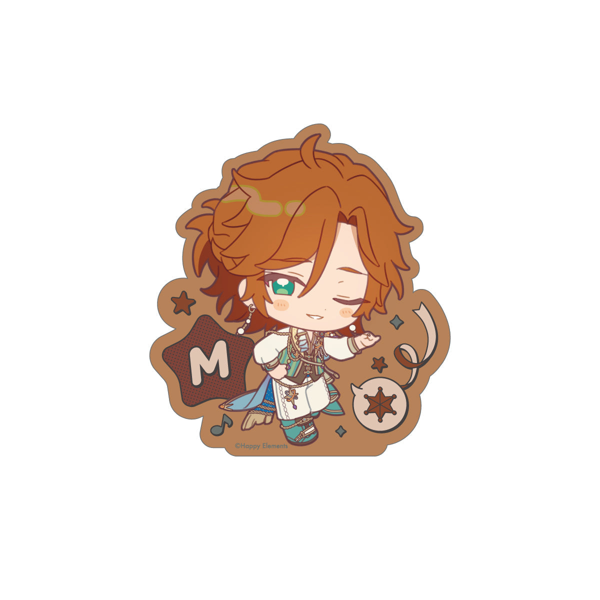 "With ThanX" ステッカー[MaM]