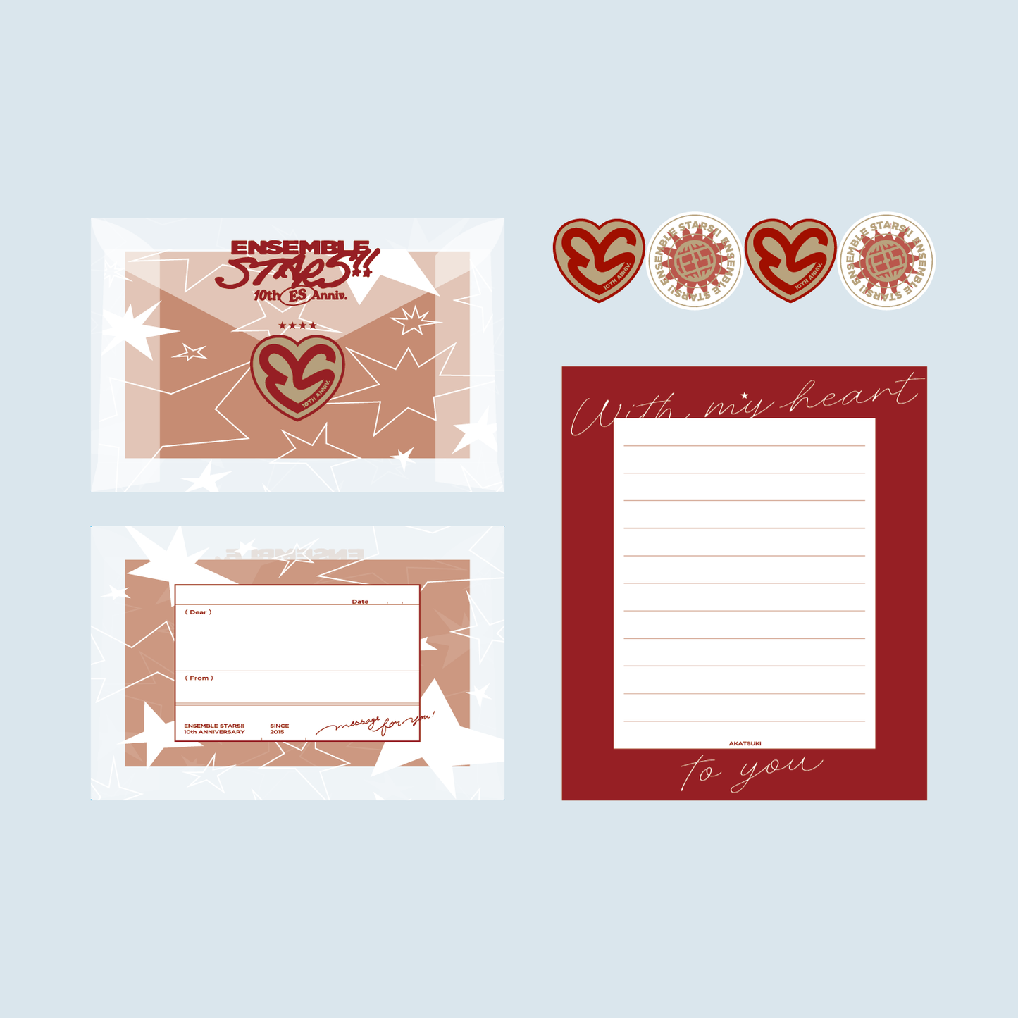 【ES 10th Anniv.】ミニレターセット