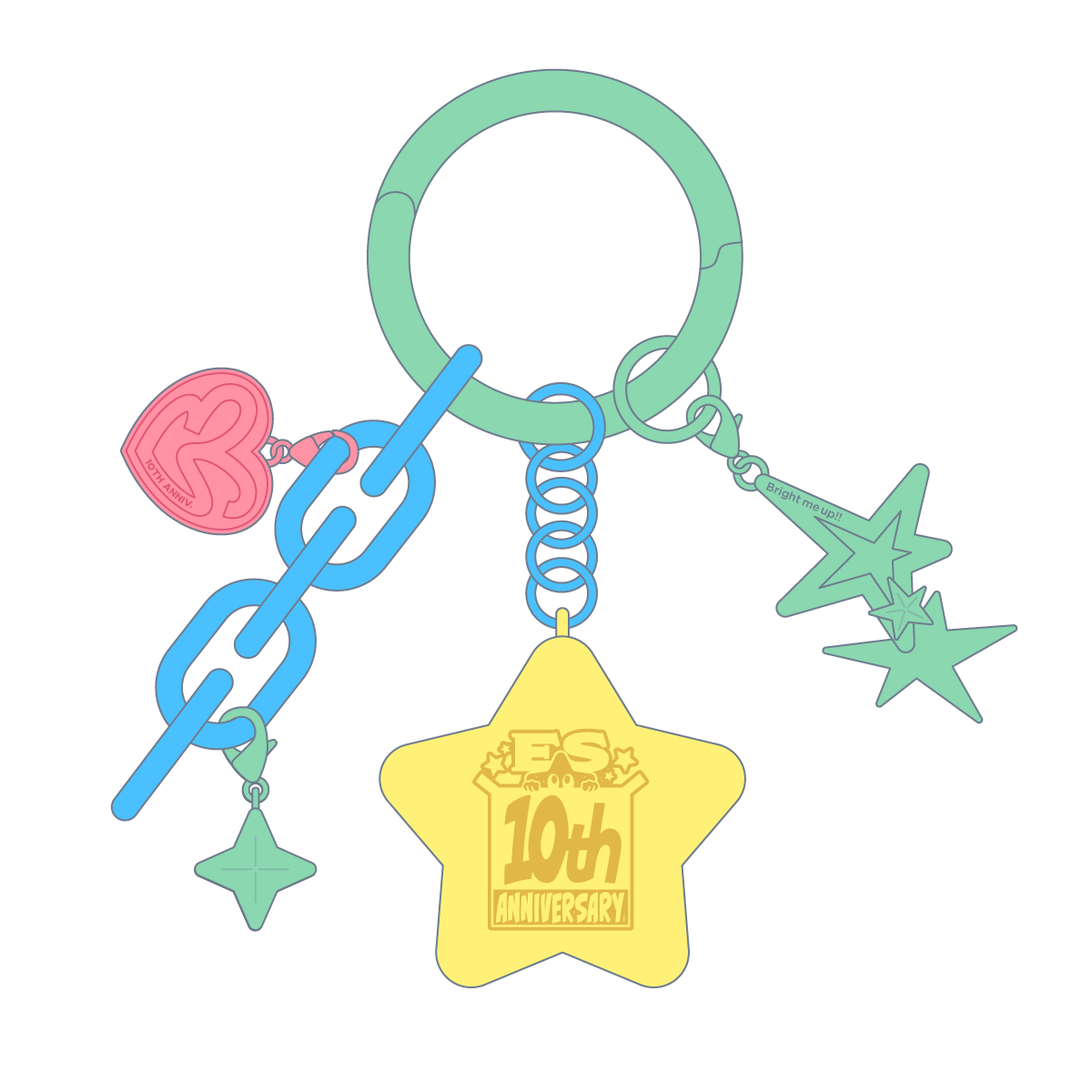 【ES 10th Anniv.】BRIGHTESTキーリング