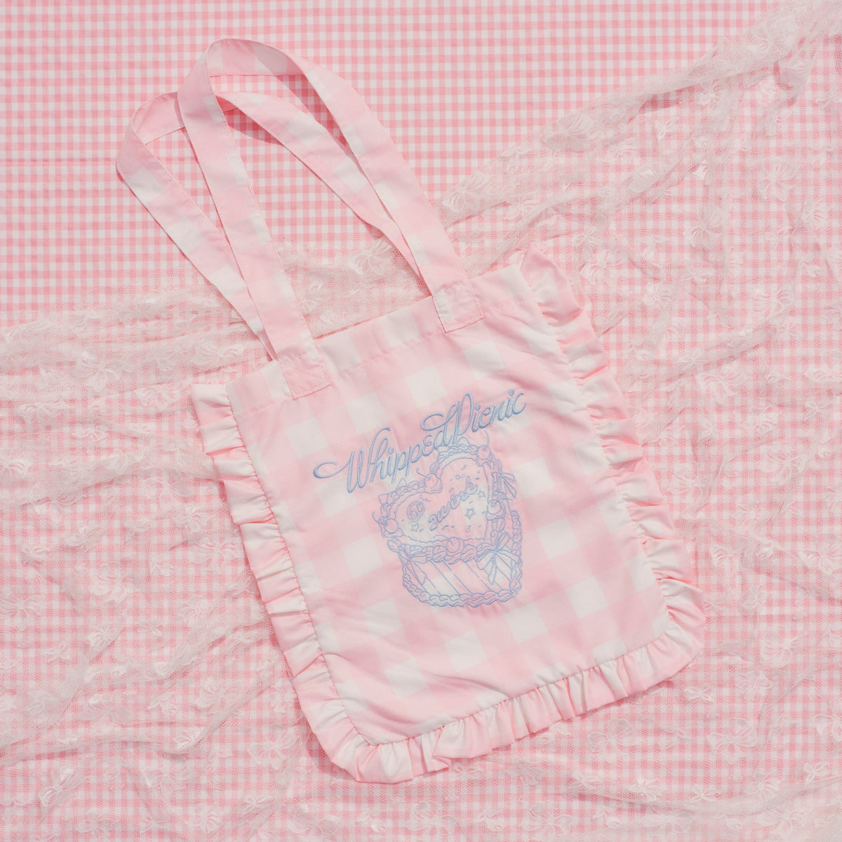 【Whipped Picnic】フリルトートバッグ