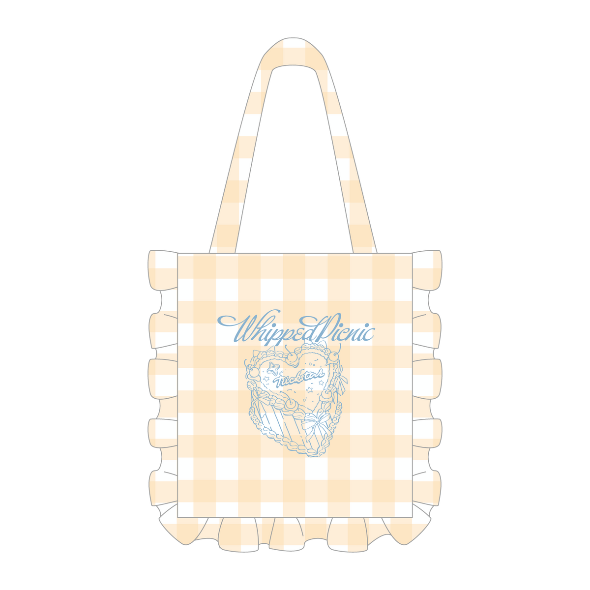 【Whipped Picnic】フリルトートバッグ