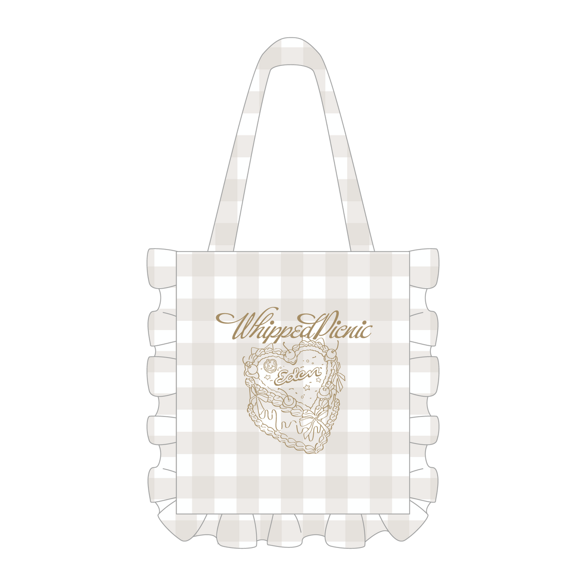 【Whipped Picnic】フリルトートバッグ