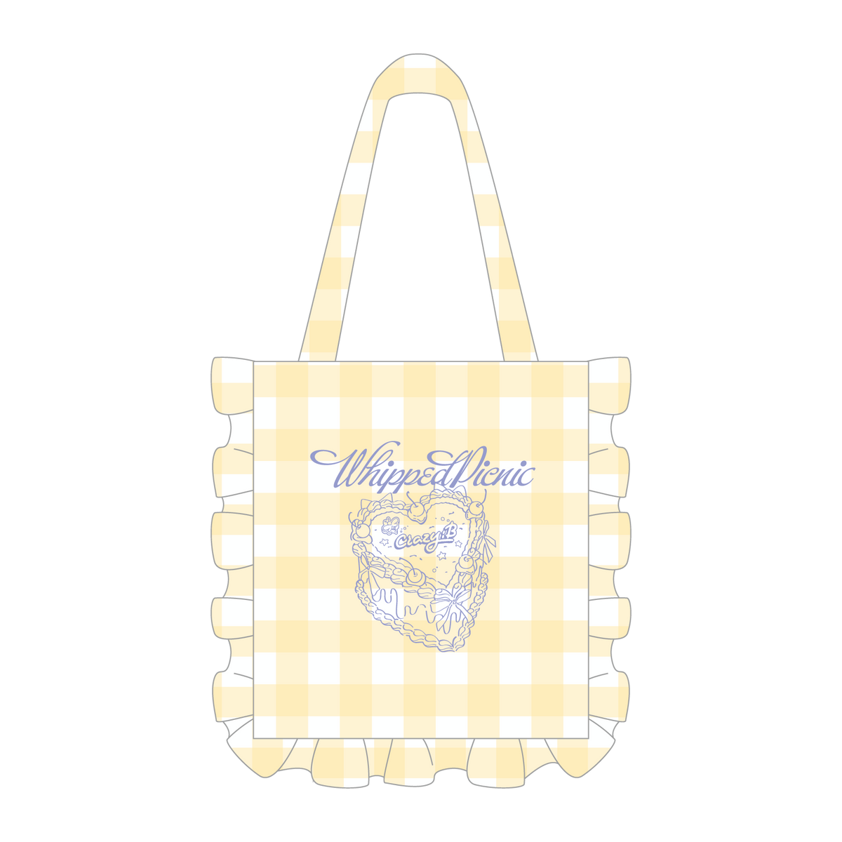 【Whipped Picnic】フリルトートバッグ