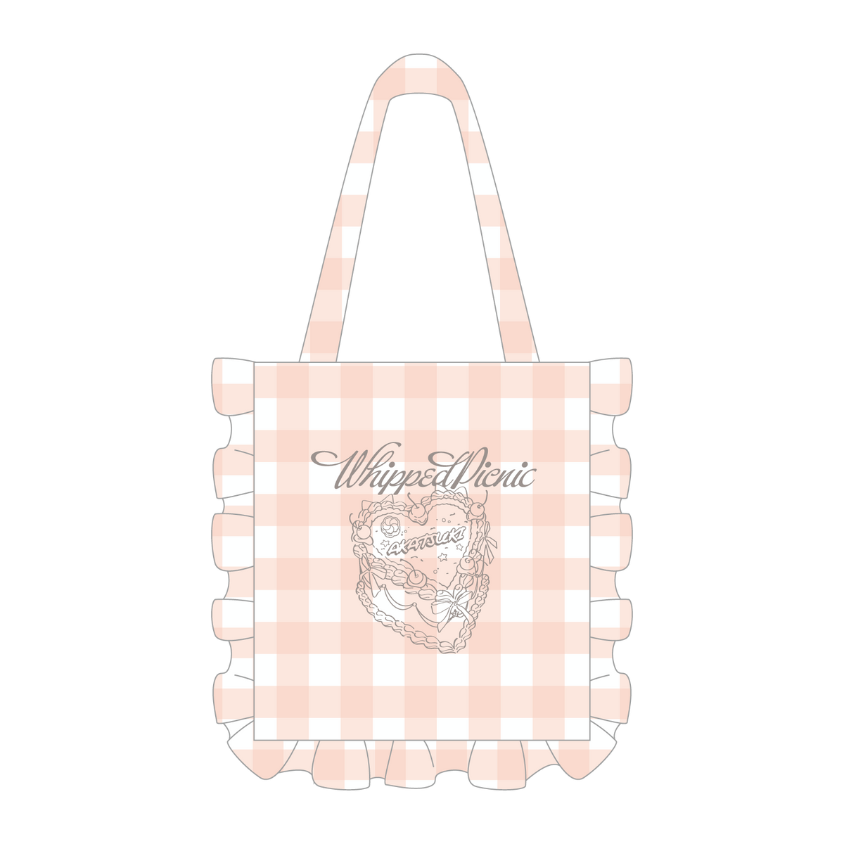 【Whipped Picnic】フリルトートバッグ