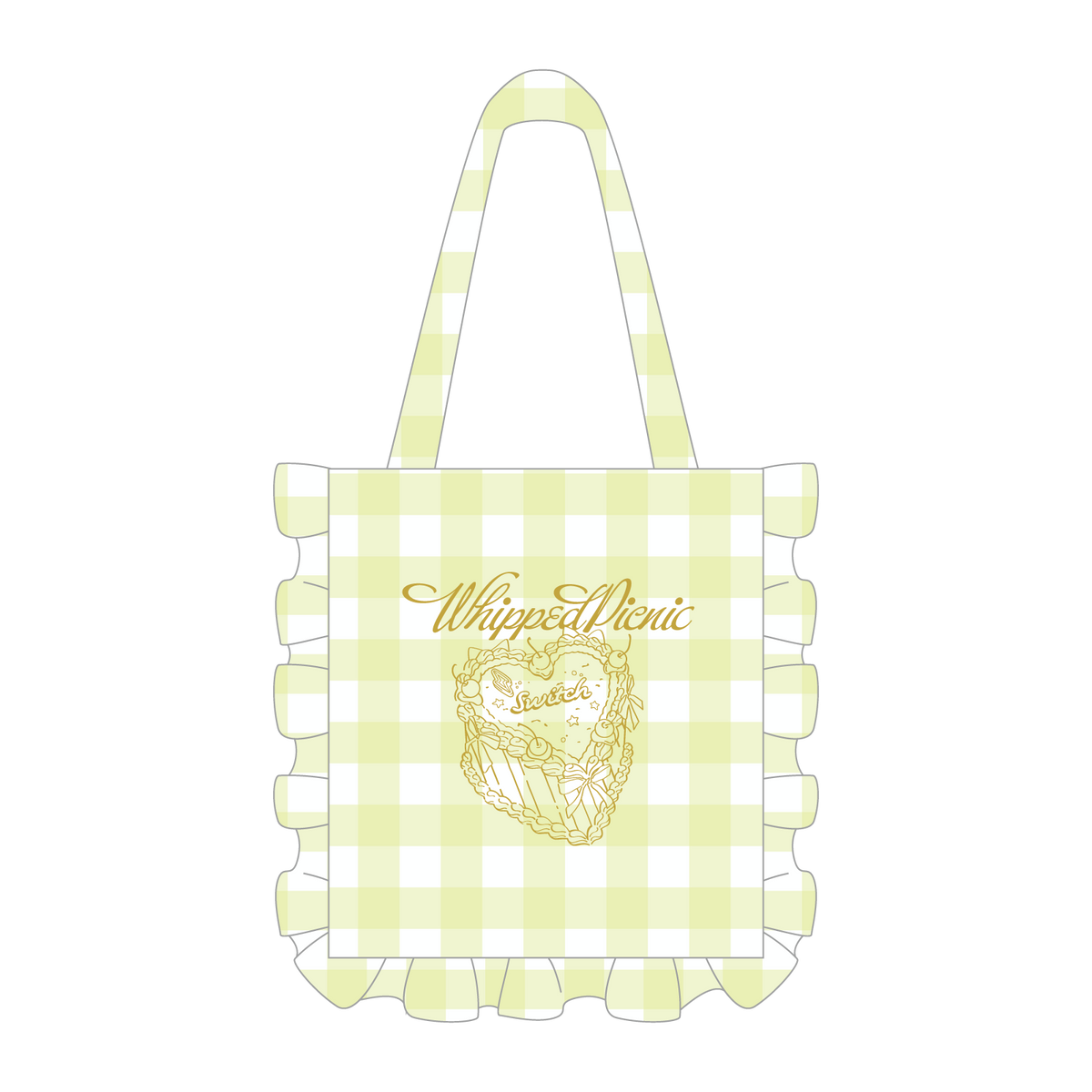【Whipped Picnic】フリルトートバッグ