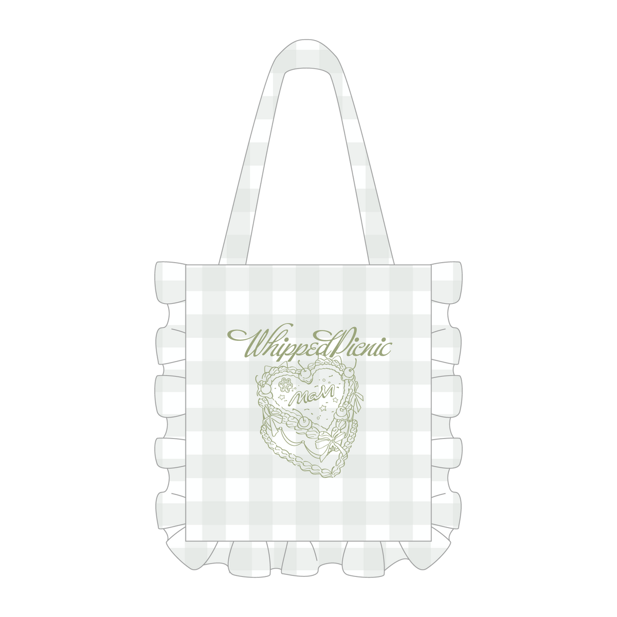 【Whipped Picnic】フリルトートバッグ