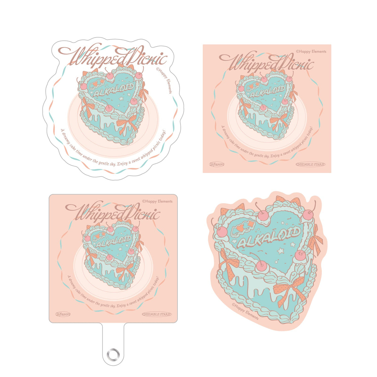 【Whipped Picnic】フォンタブ＆ステッカーセット