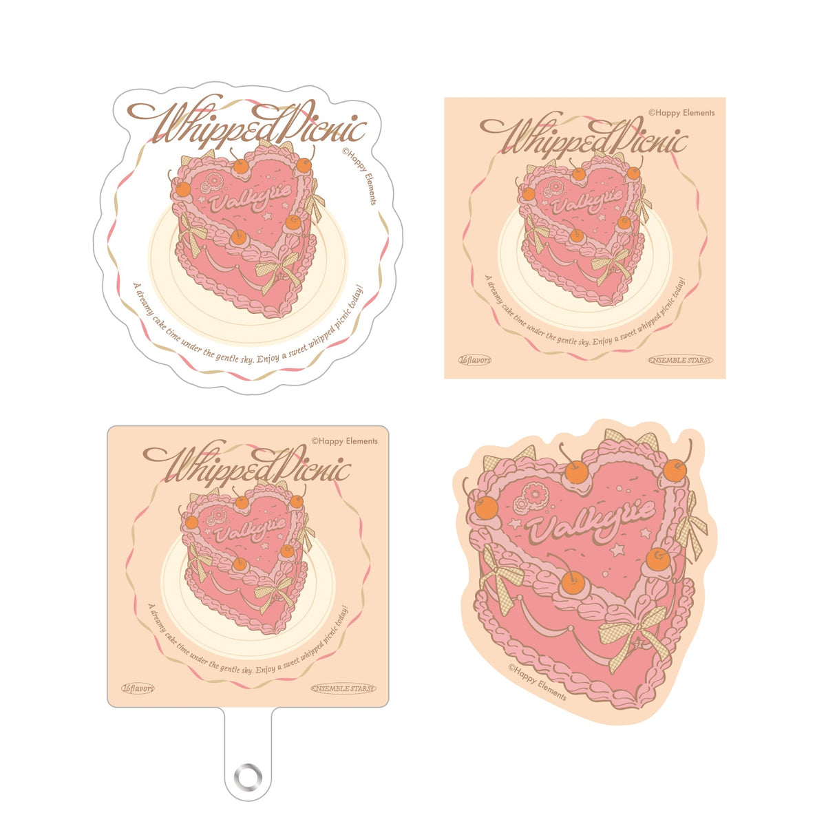 【Whipped Picnic】フォンタブ＆ステッカーセット