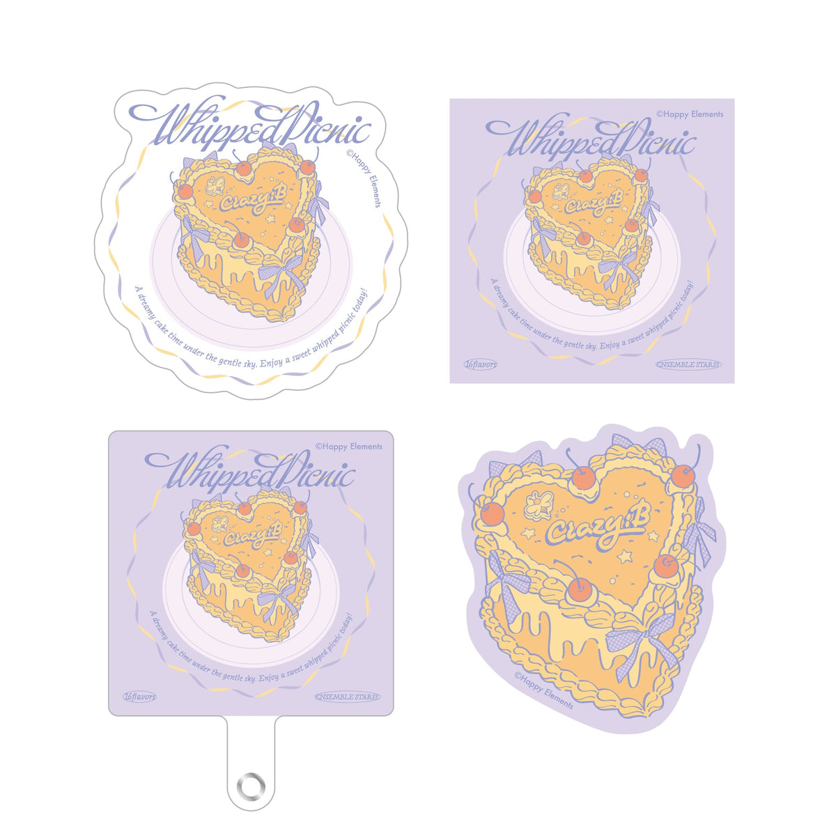 【Whipped Picnic】フォンタブ＆ステッカーセット