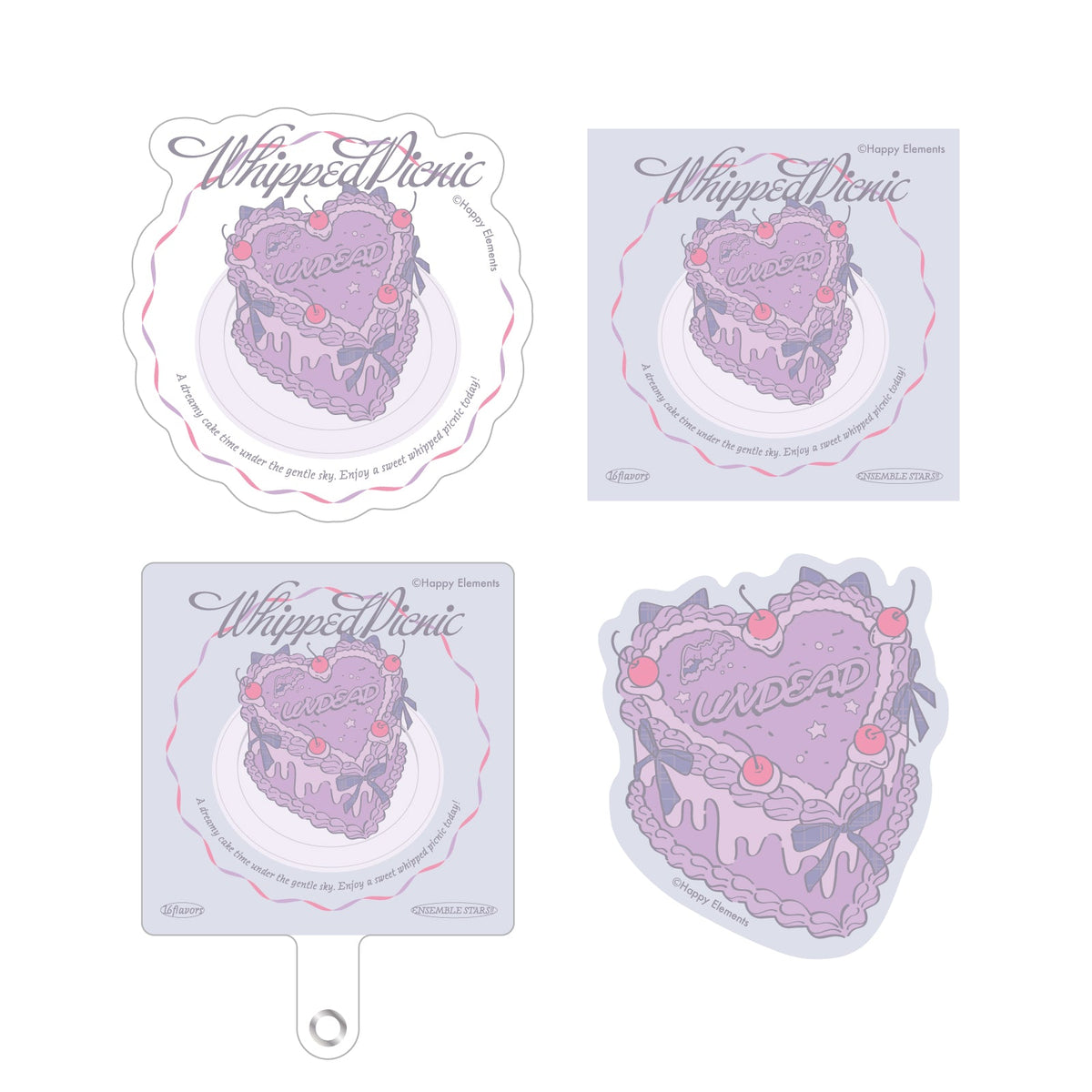 【Whipped Picnic】フォンタブ＆ステッカーセット