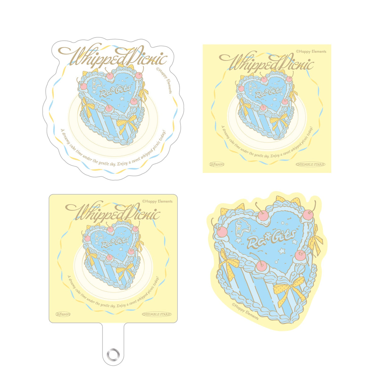 【Whipped Picnic】フォンタブ＆ステッカーセット