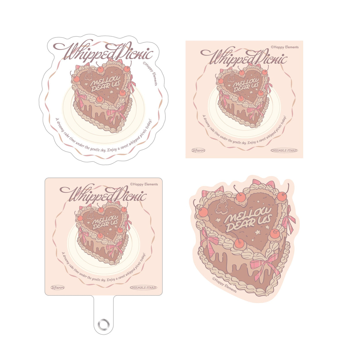 【Whipped Picnic】フォンタブ＆ステッカーセット