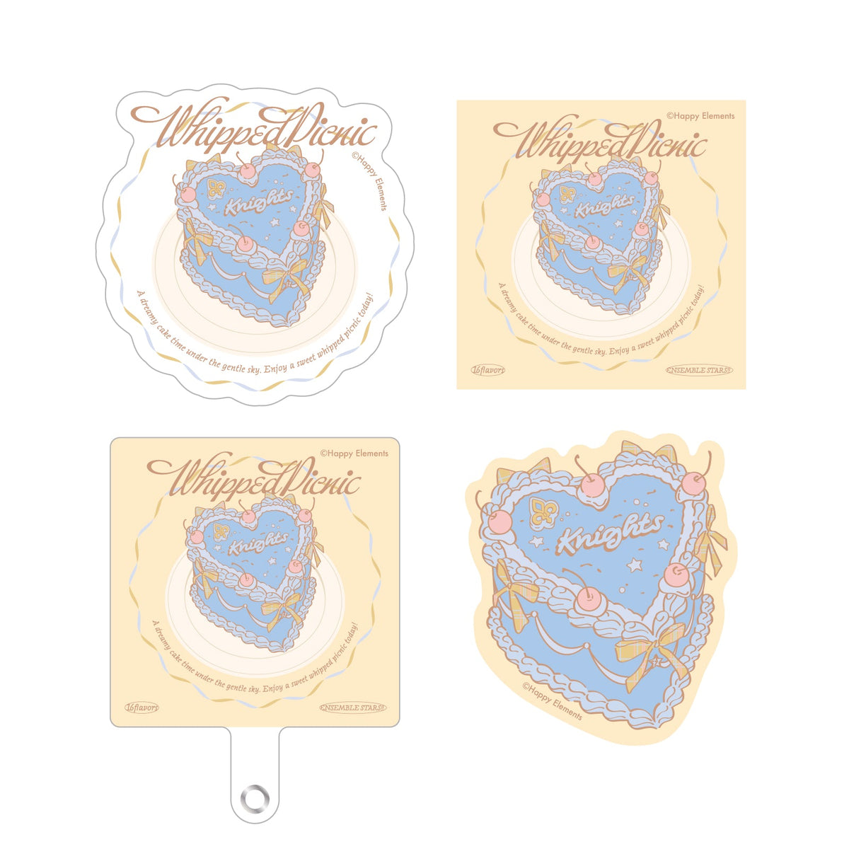 【Whipped Picnic】フォンタブ＆ステッカーセット