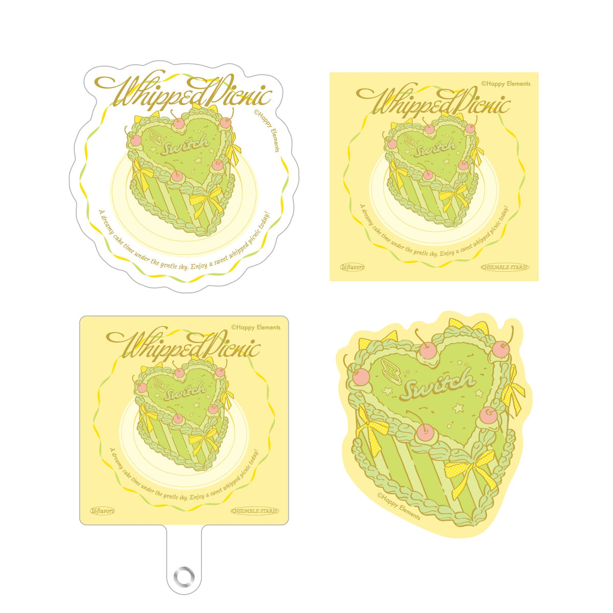 【Whipped Picnic】フォンタブ＆ステッカーセット