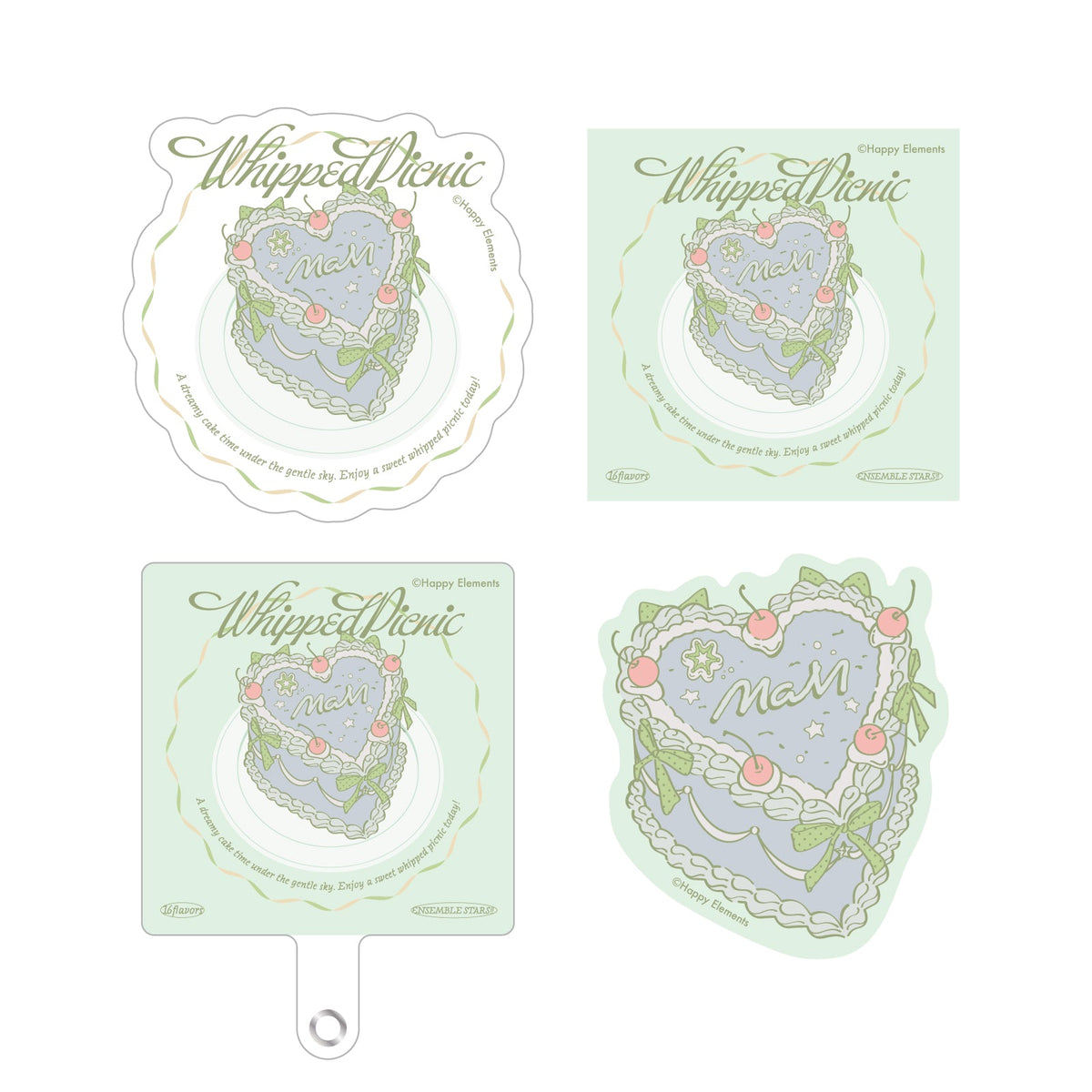 【Whipped Picnic】フォンタブ＆ステッカーセット