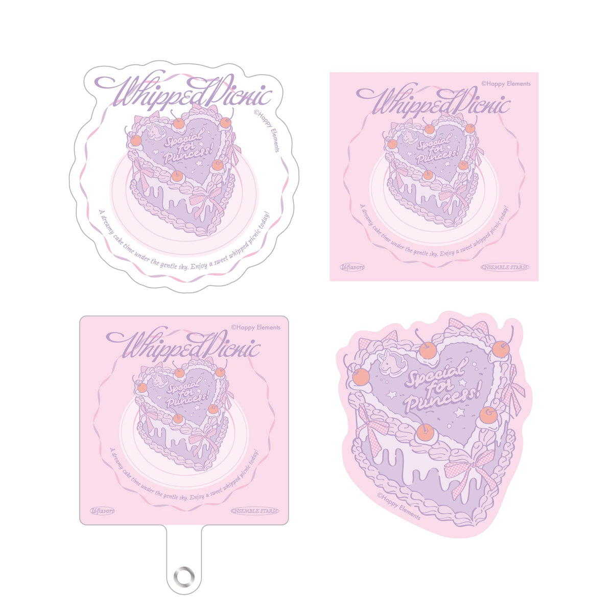【Whipped Picnic】フォンタブ＆ステッカーセット