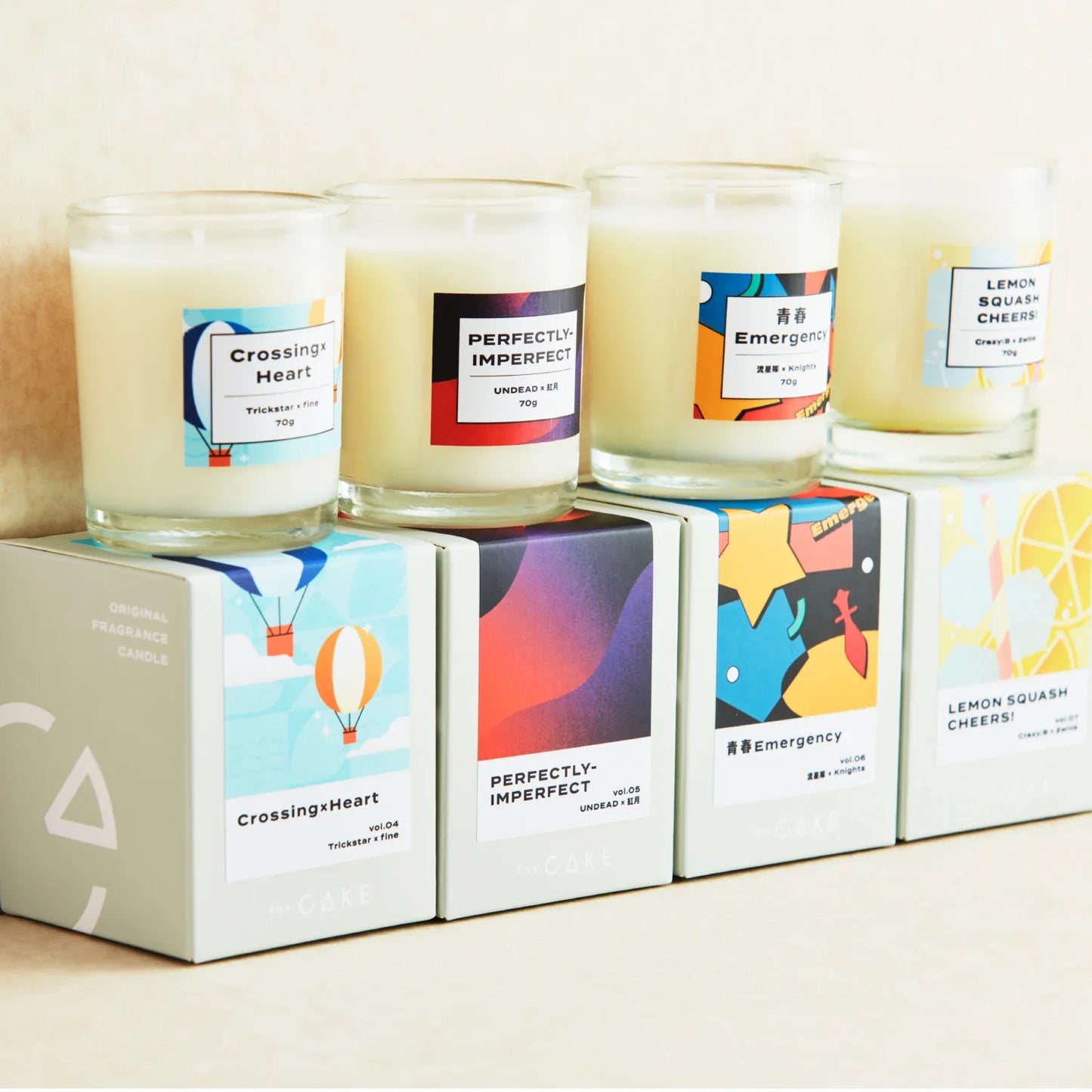 Tune Fragrance Candle -FUSION UNIT SERIES- 「Crossing×Heart」