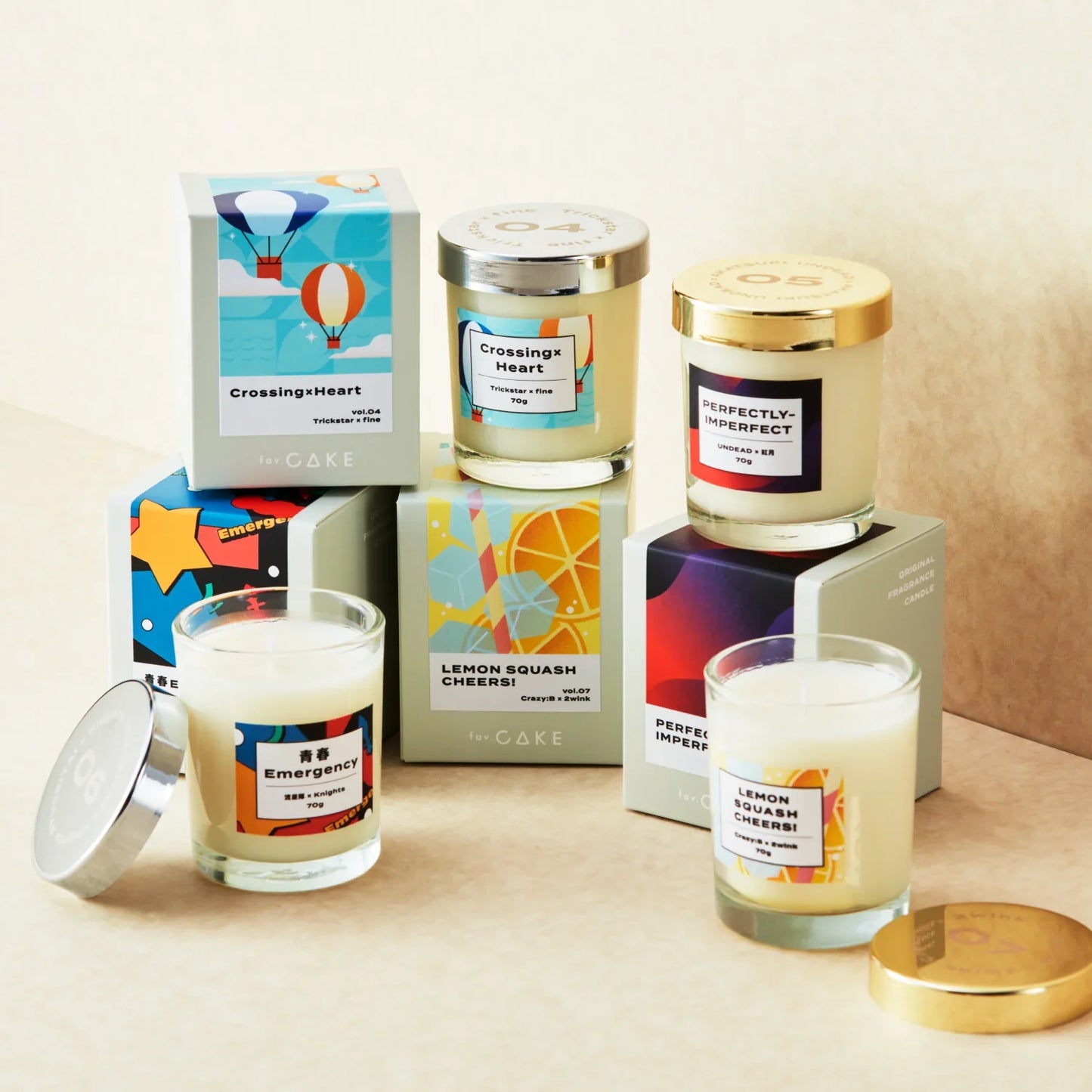 Tune Fragrance Candle -FUSION UNIT SERIES- 「Crossing×Heart」
